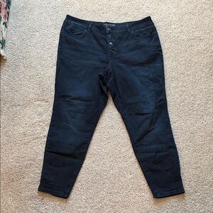 American Eagle Outfitters Black Ankle Jeans